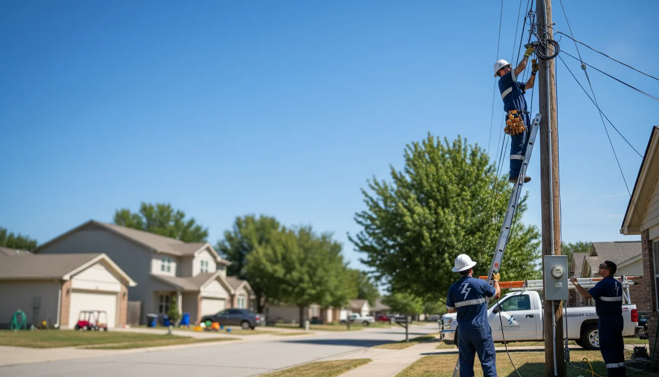 Residential electrician providing installation services in White Oak, NC